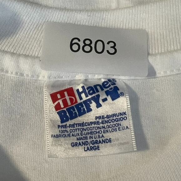 Vintage T-Shirt Size L White Bike-A-Thon 1995 Lake Chelan 20th Anniversary - Picture 7 of 10